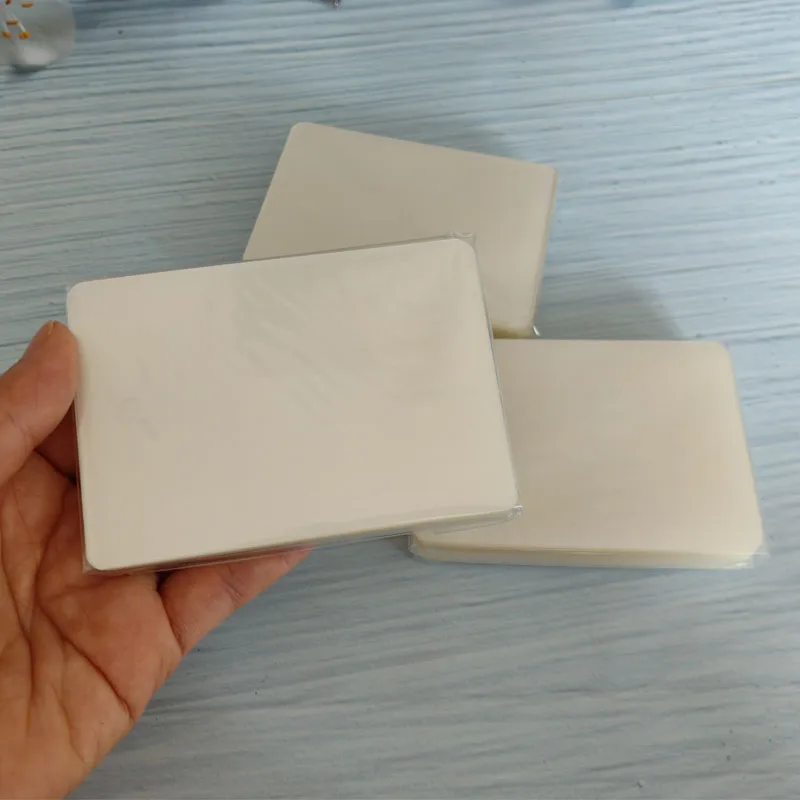 100 feuilles de Film de stratification de 3 pouces, Film plastique PET EVA pour plastifieuse à chaud 3R pour Photo/cartes/Photo