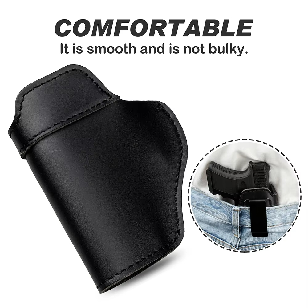 Left RIGHT Tactical Leather Holster for Concealed Carry Airsoft IWB Gun Holsters for Glock 17 19 43X Sig P365 9mm for Hunting