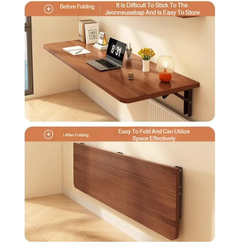 Foldable desk wall wall mounted folding table wall mounted study table balcony against the wall hanging wall side table
