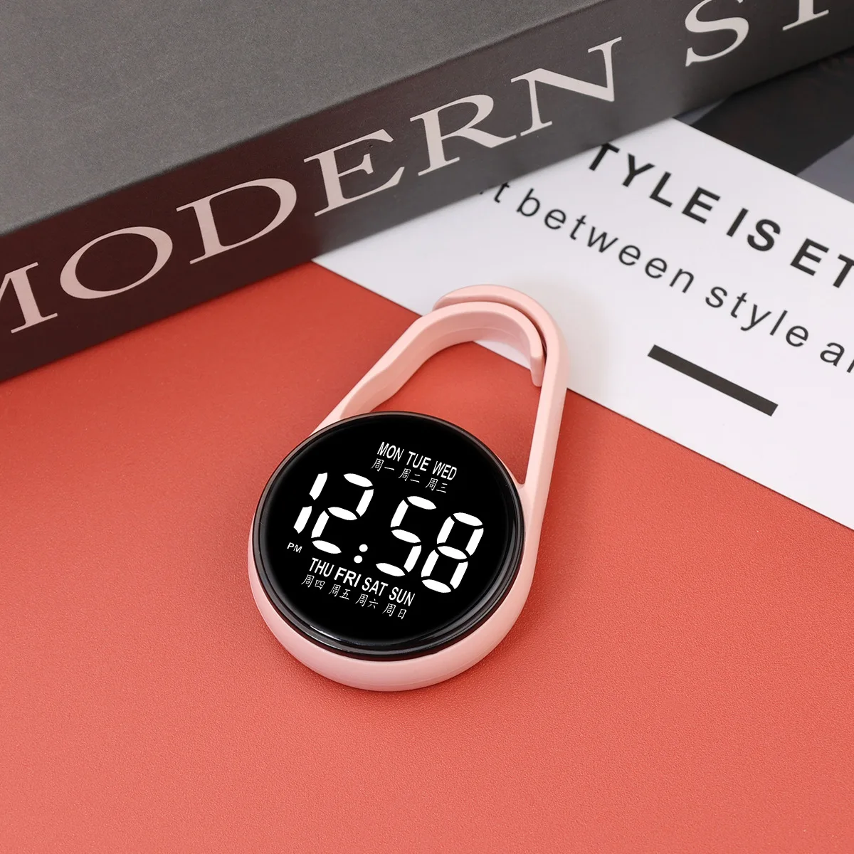 Reloj colgante electrónico LED, luz nocturna, reloj colgante electrónico digital, reloj de bolsillo