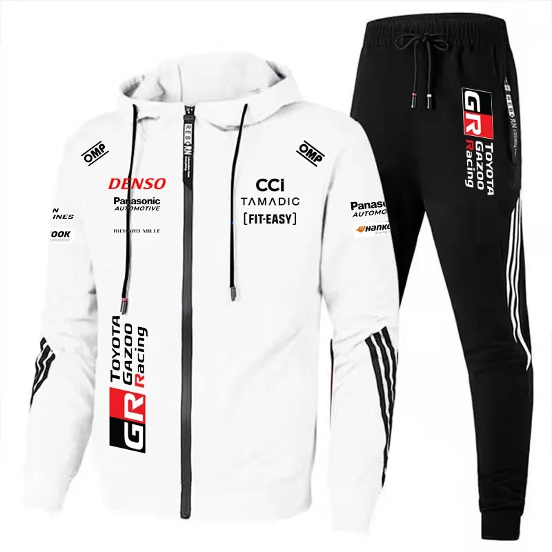 Toyota GAZOO Racing World Rally Championship Team Champion Moletom com capuz Uniforme oficial com capuz para motocicleta de corrida extrema.