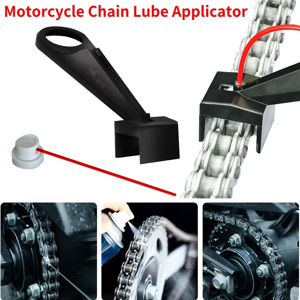โซ่รถจักรยานยนต์ Oiler สเปรย์เกียร์ Mess-Free CHAIN WAX CHAIN CLEANER สิ่งที่แนบมารถจักรยานยนต์ CHAIN Lube Oiler เครื่องมือสําหรับรถจักรยานยนต์