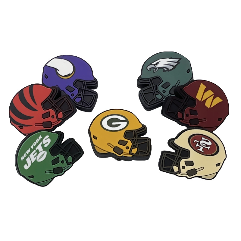 10pcs sports teams focal Silicone beads Teether Jewelry Beads Food Grade For pen Pacifier Chain