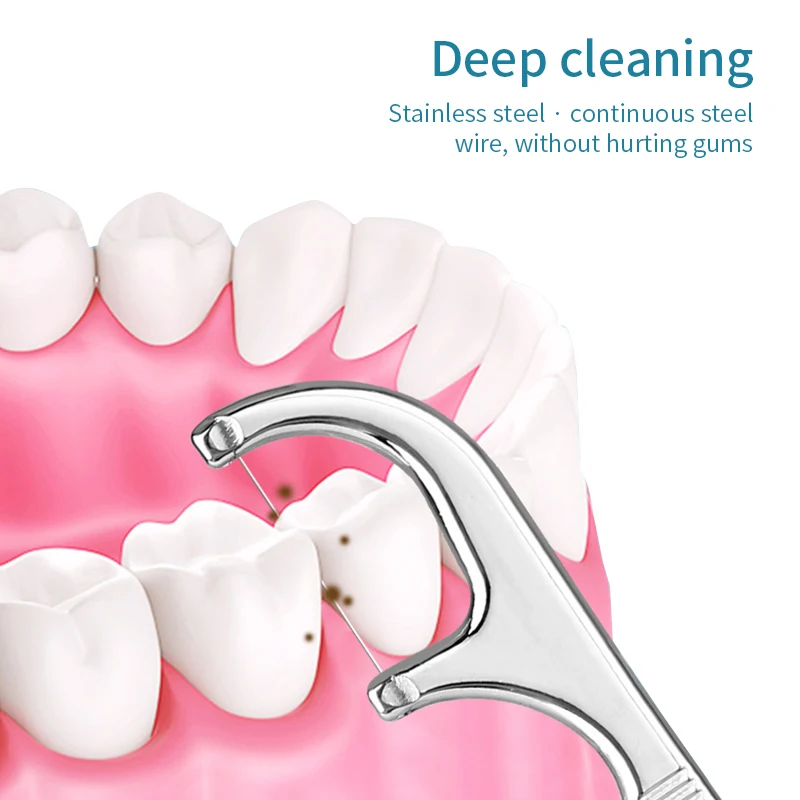 Đồng Hồ Nam Dây Thép Không Gỉ Đựng Tăm Bộ Răng Chỉ Tơ Nha Khoa Có Thể Tái Sử Dụng Tăm Di Động Đựng Tăm Xỉa Răng Bụi Làm Sạch Răng Miệng