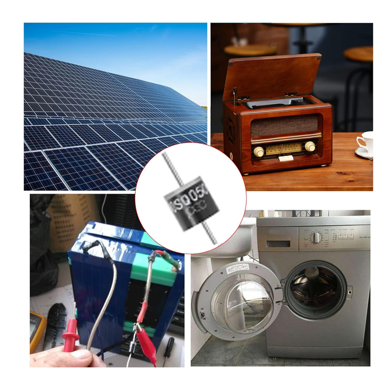 SAMIROB 6PCS 30SQ050 Schottky Diode 30A 50V Axial for Solar Panel Parallel Reflow Protection