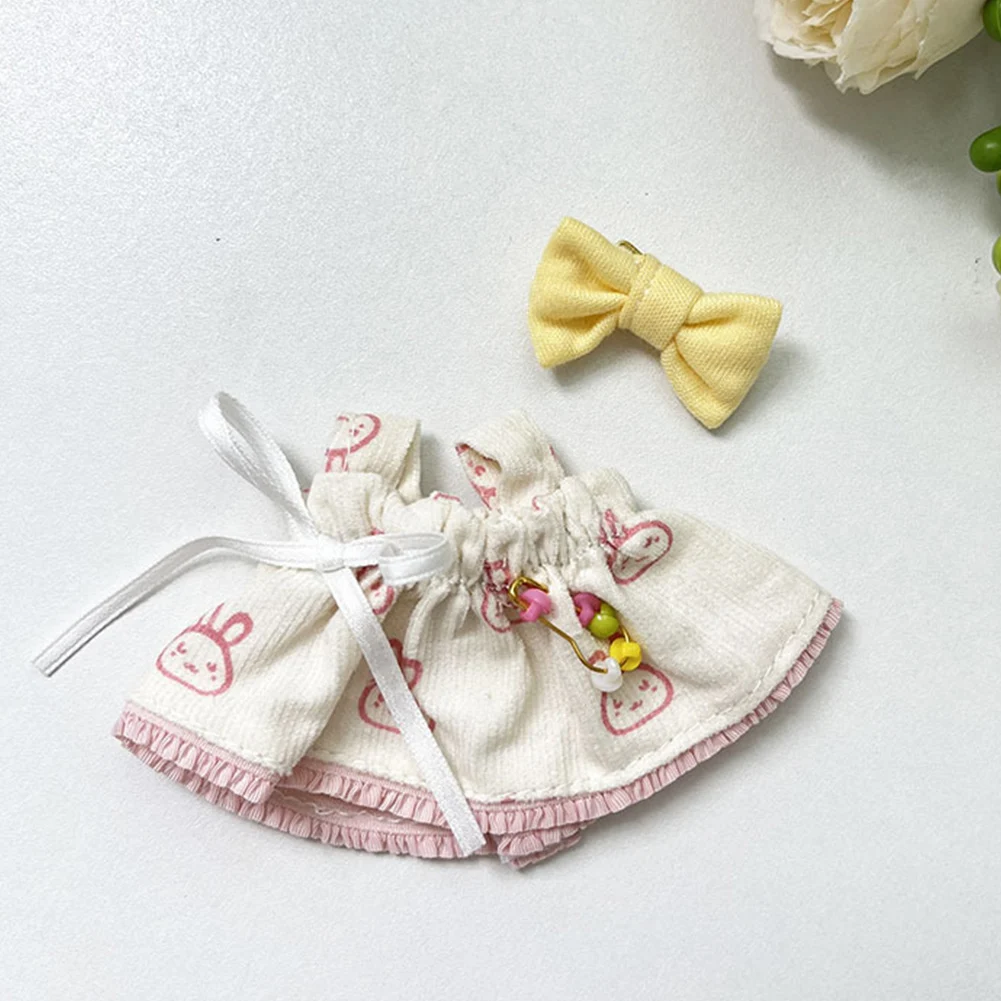 17 cm Mini Puppe Kleidung Für Korea Kpop Labubu V1 V2 Idol Puppen Nette Dekoration Macaron Kleidung Geschenk Outfit Zubehör
