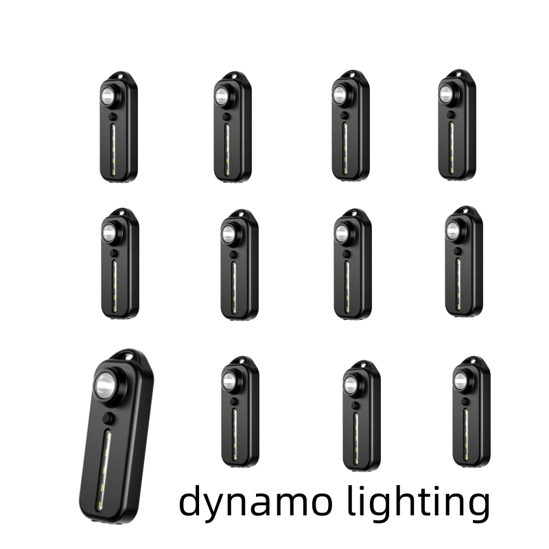 Mini linterna LED recargable por USB, luz de policía roja y azul, linterna de bolsillo portátil, llavero, lámpara, luz de advertencia de Flash de tráfico