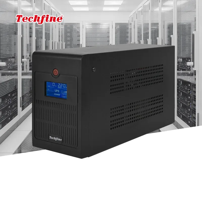 Fuente de alimentación ininterrumpida UPS inteligente de respaldo sin conexión de 2000VA y 1200W para computadora y sistema de datos para el hogar