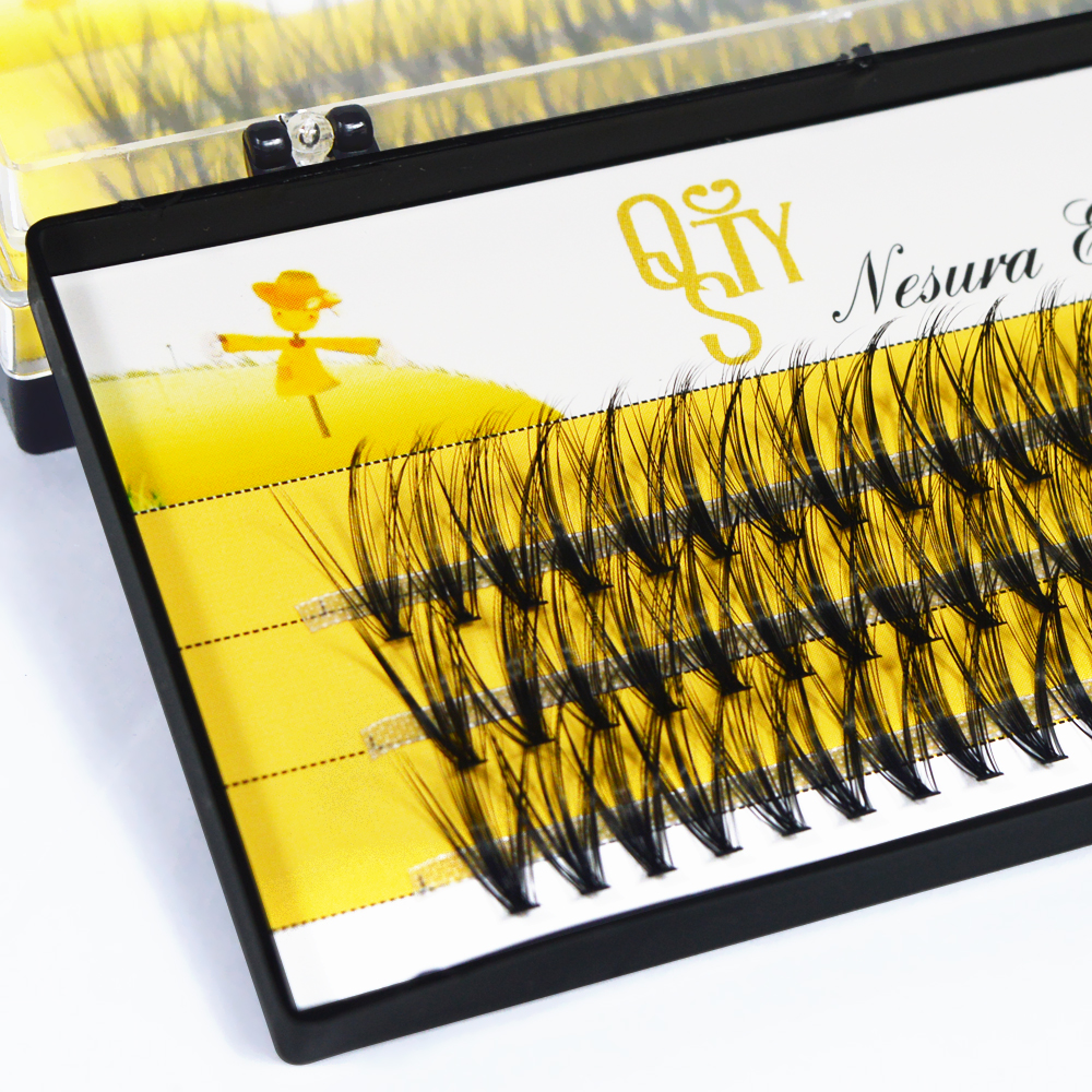 High Quality 60 Cluster 20D Black Bushy Mink Individual Eyelashes Extension Professional False Eye Lashes Faux Soft Makeup Tools