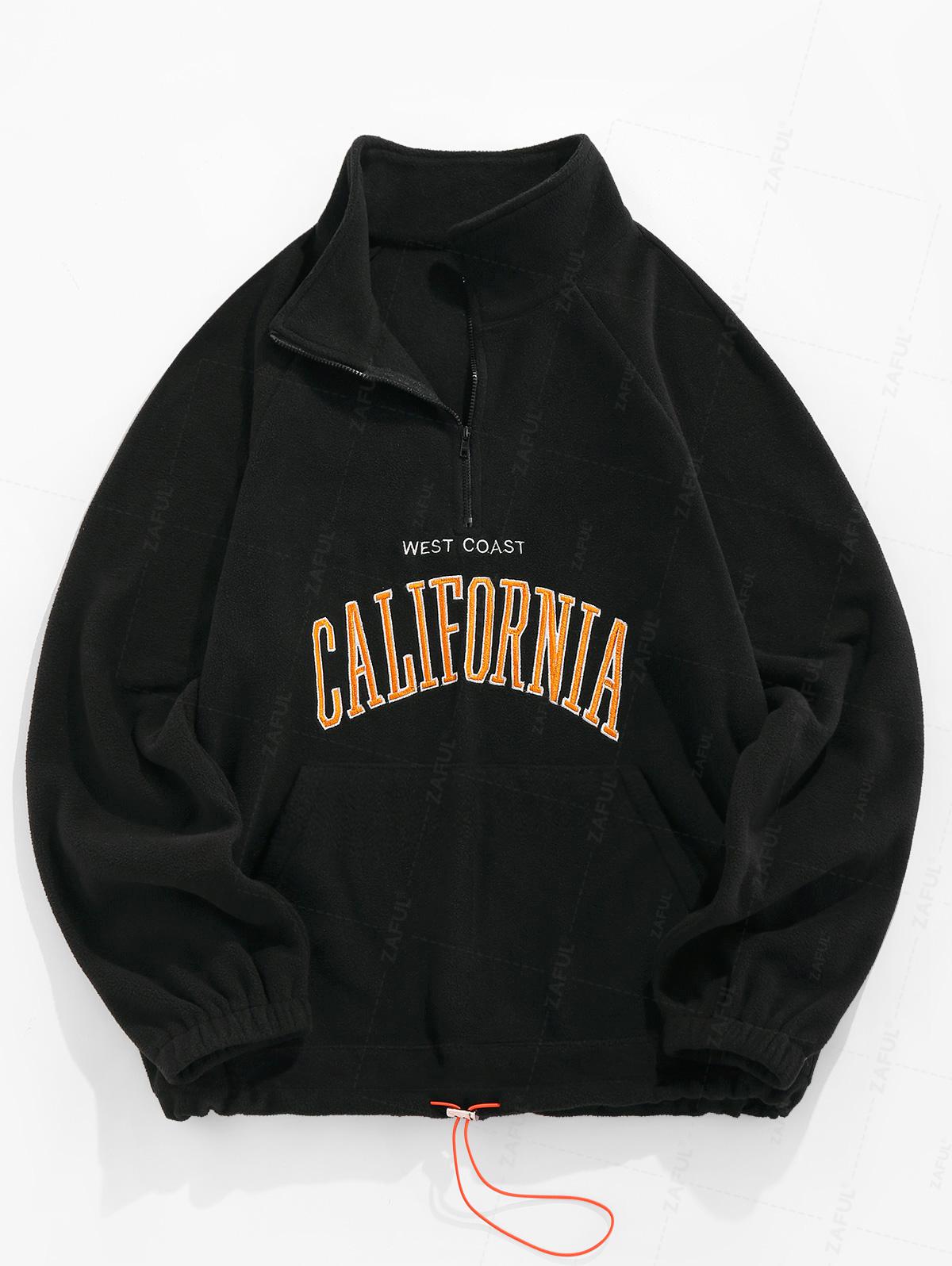 ZAFUL 남성용 후드 푹신한 양털 따뜻한 스웨터 편지 수 놓은 빈티지 streetwear 풀오버 가을 겨울을위한 sudaderas