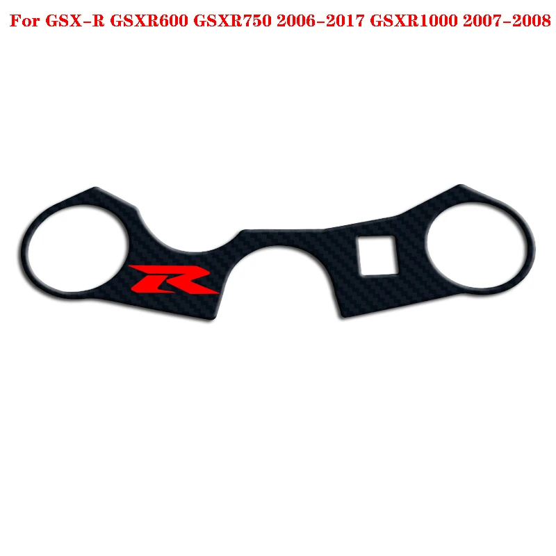 Carbon Tank Cap Sticker Tank Pad Fork Triple Tree Upper Clamp Decal For SUZUKI GSXR GSX-R 600 750 1000 K3 K4 K5 K6 K7 K8 K9 L17