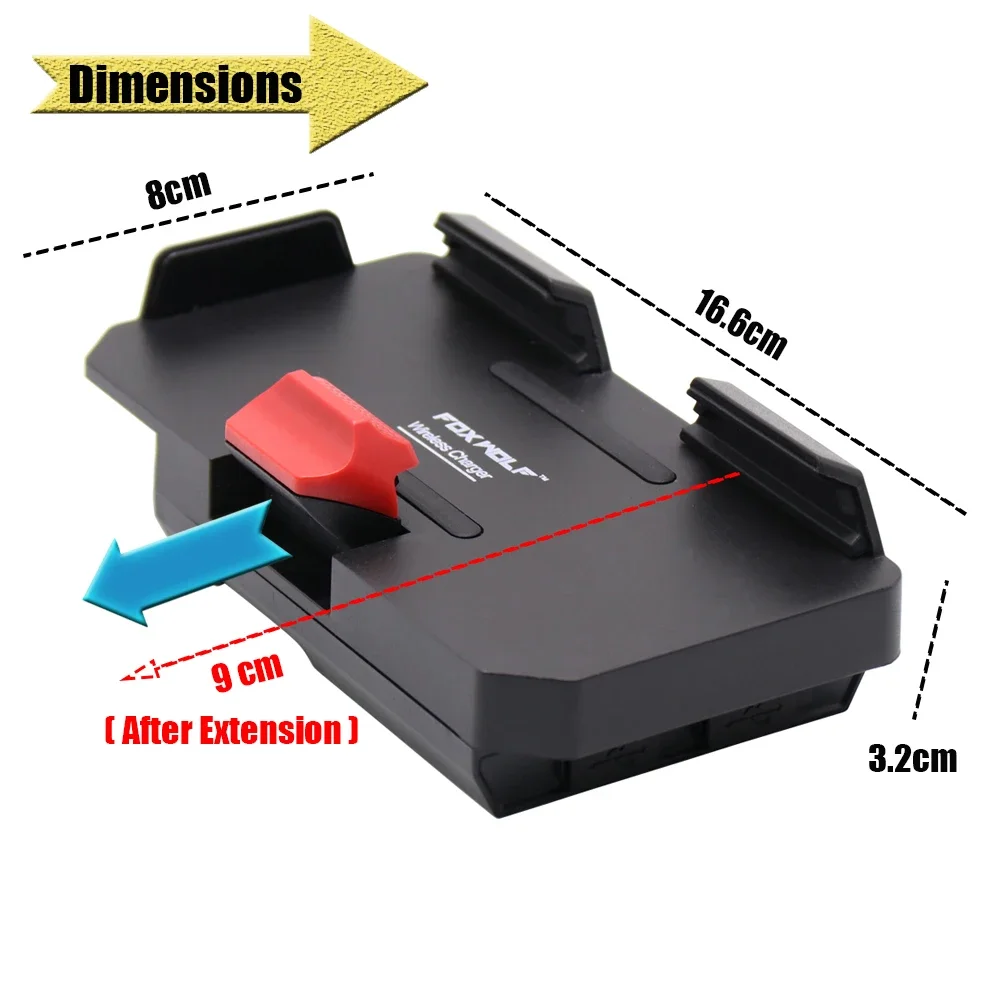 Mobile Phone Motorcycle Navigation Bracket Wireless Charging Support For R1300 R1200 F800 F850 F700 R1250GS ADV CRF1000L