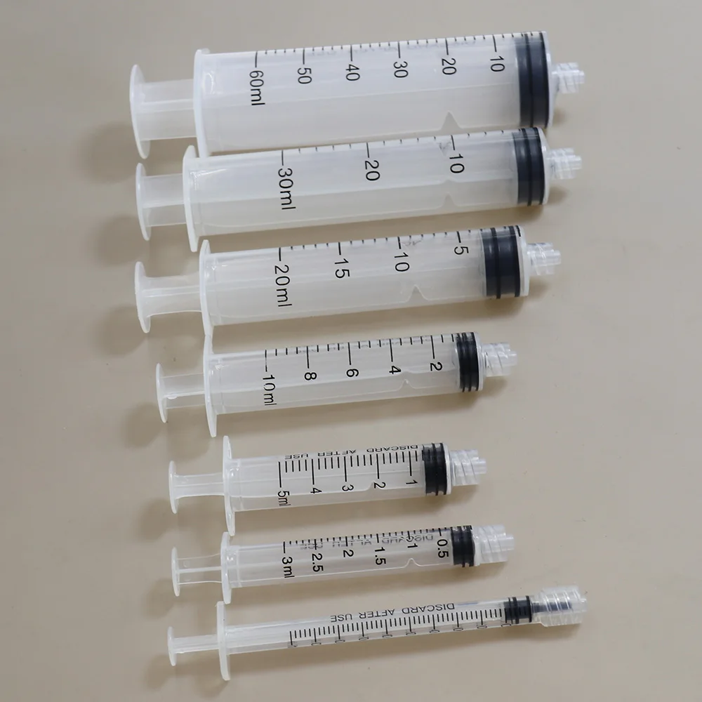 Luer Khóa Ống Tiêm 1 2 3 5 10 20 30 50 60 100 200Ml Công Nghiệp Pha Chế