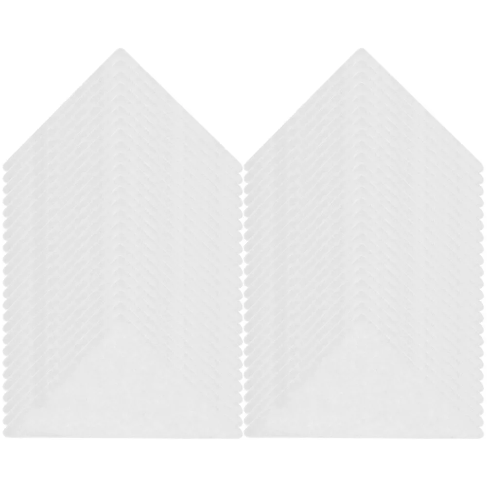 120 peças colarinho triangular permanece material pvc inserções de colarinho de camisa aparência profissional sem rugas suporte descartável