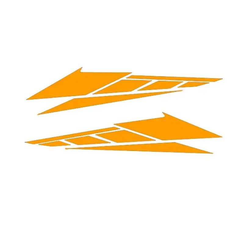 1 Pair Reflective Self-adhesive Motorcycle Tail Box Decals Anti-Scratch Waterproof Motorbike Car Decorative Stickers 20cm*4.7cm