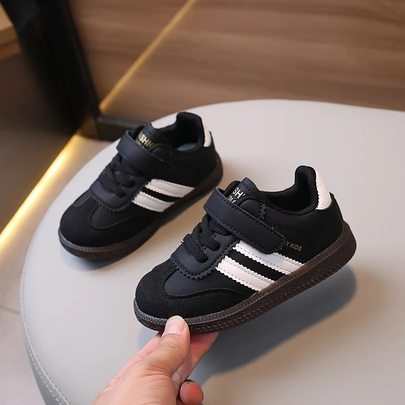 Lente sportschoenen voor kinderen PU-leer Ergonomie Kindersneakers Zachte zolen Kindersneakers Tennisschoenen voor jongens en meisjes