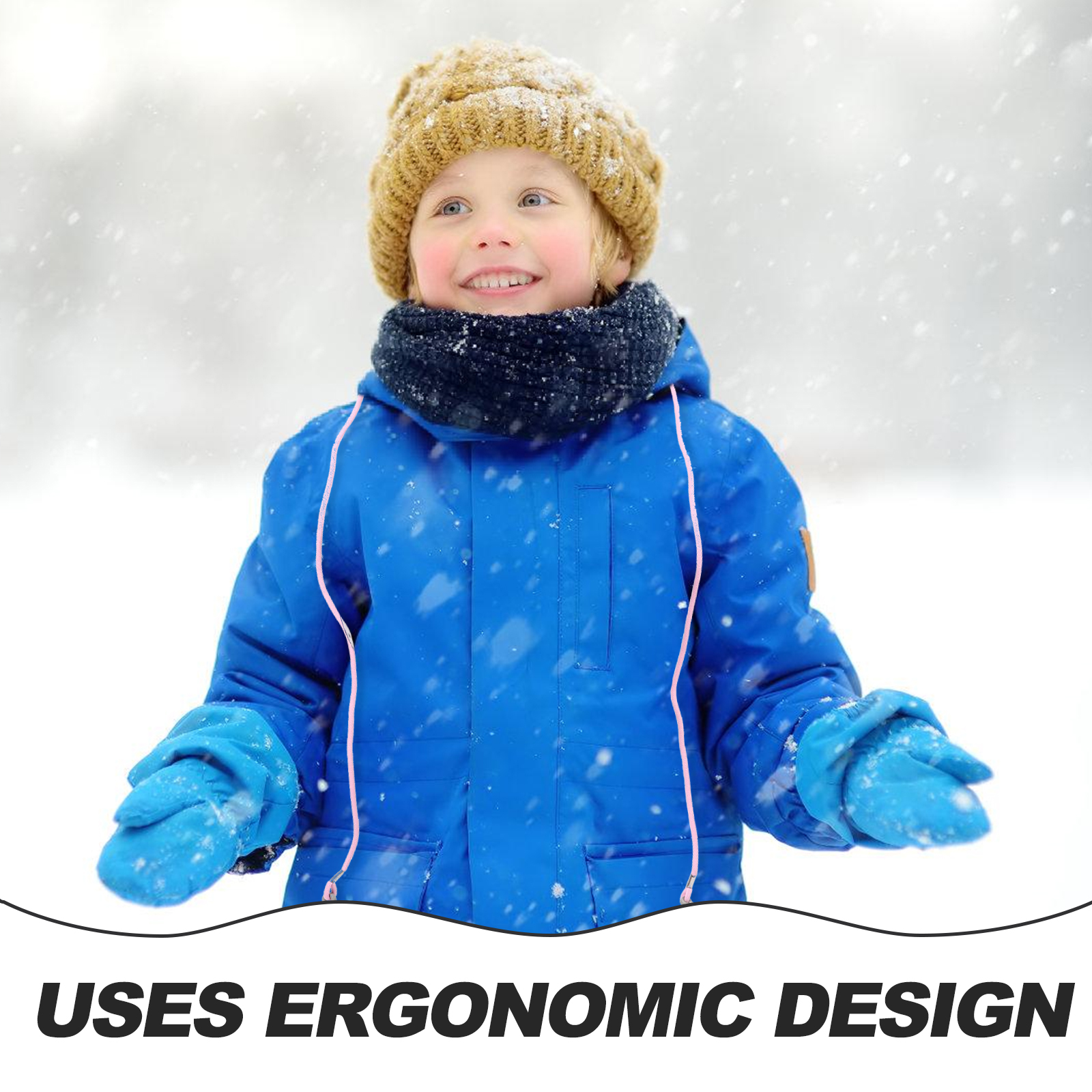 Luvas anti-lost Rope Ski para crianças, Luvas Lanyard para criança, Strap for Child