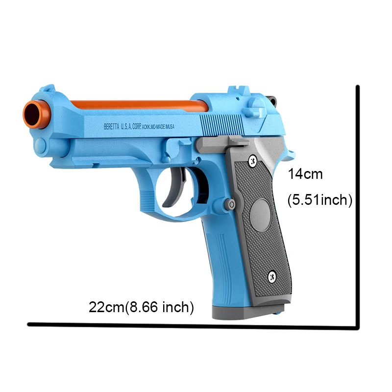 M92 ピストルシェル投射連続発射ブローバックソフト弾丸銃空ぶら下げ誕生日ギフト
