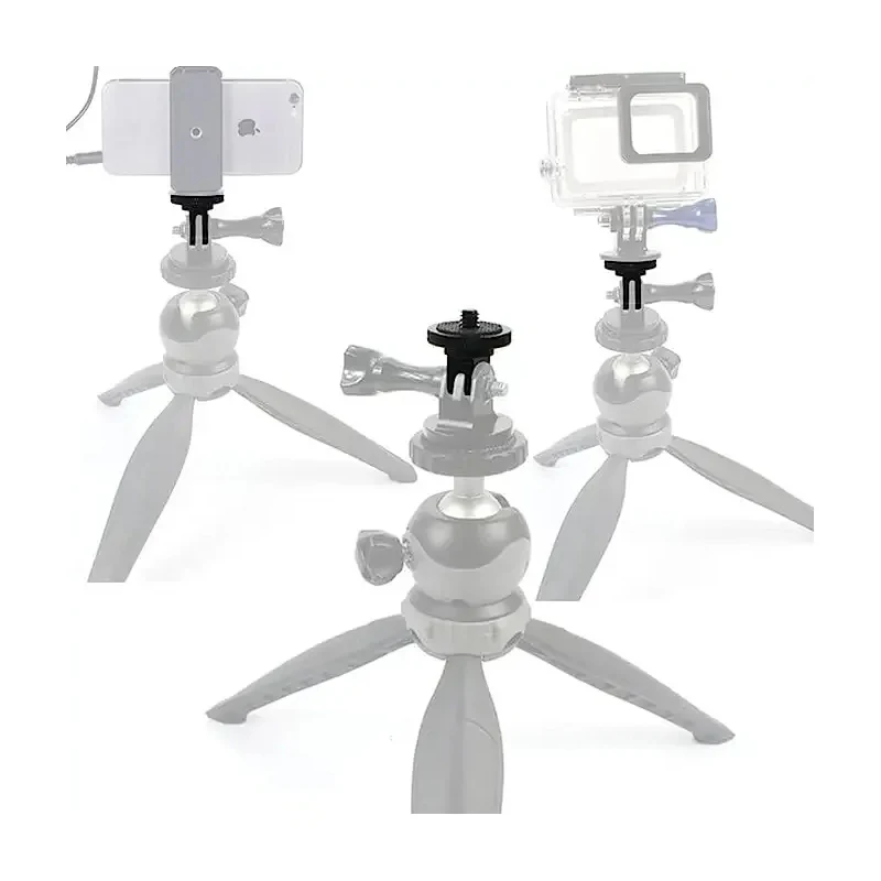Accessories Kit for Action Camera Accessory Quick Release Buckle Tripod Mount for Gopro Hero 12 11 10 9 8 7 6 5 4 3 Black Set