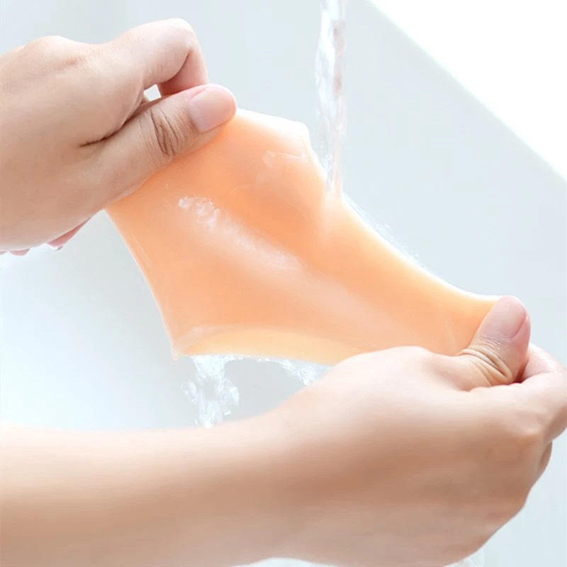 Gót Silicon Bảo Vệ Bảo Vệ Gót Thúc Đẩy Miếng Lót Cho Cứu Trợ Plantar Fasciitis Đau Gót Chân Giảm Áp Lực Lên Gót 1