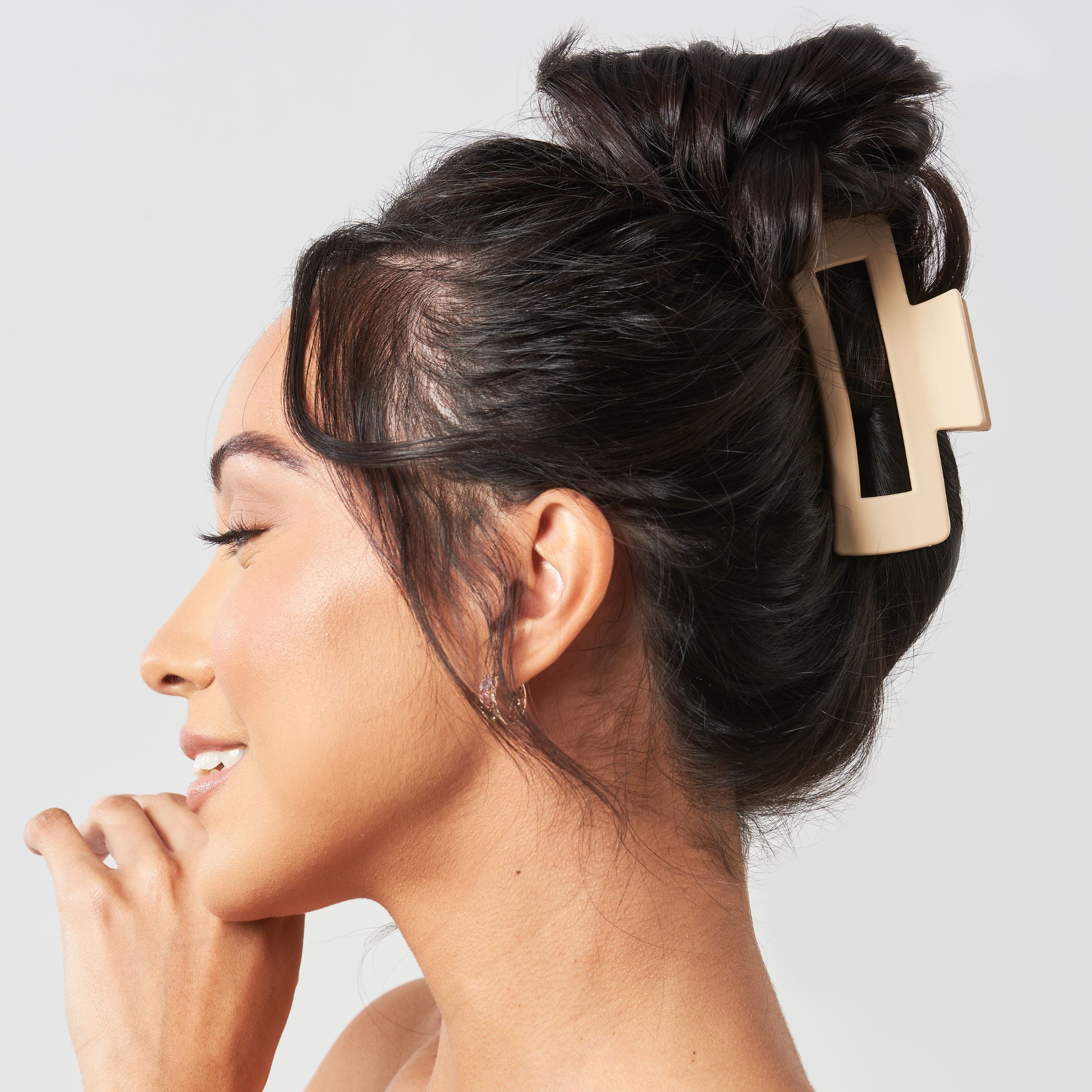 Rectangle Claw Clip, Brown Blonde, 2 Ct