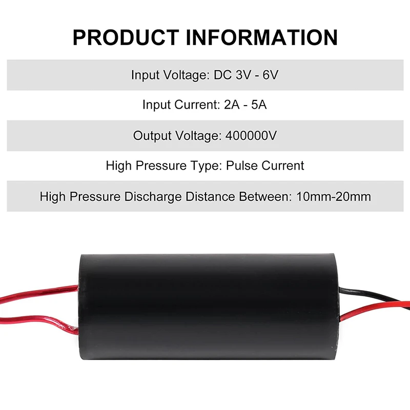 Aokin 400KV 1000KV Boost Step up Power Module DC 3-6V High Voltage Generator High Voltage Module 400000V 1000000V