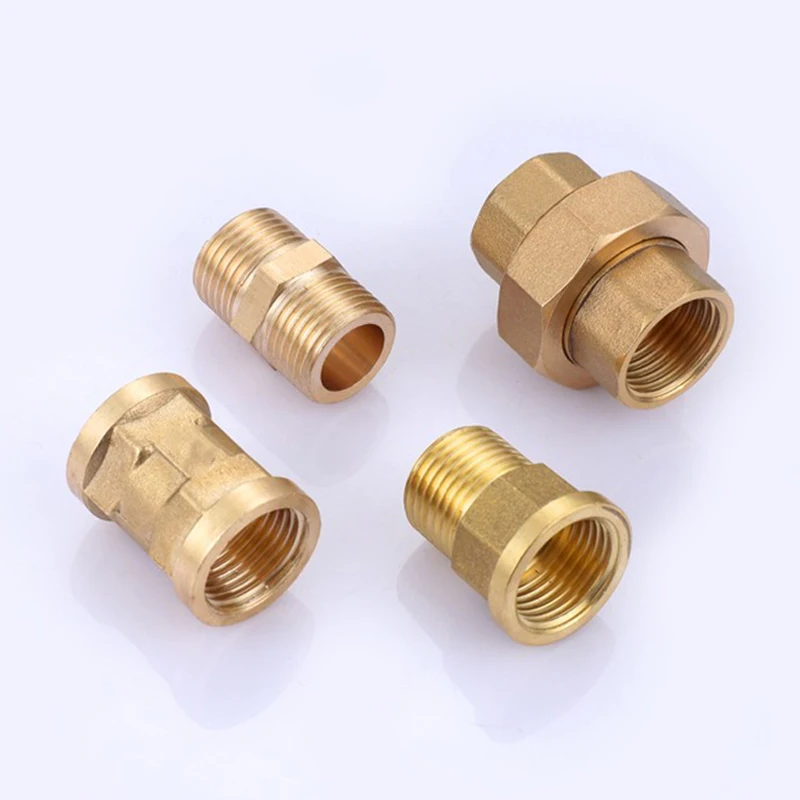 Connettore in ottone BSP 1/8"1/4"3/8"1/2"3/4"1"1-1/4"1-1/2"2" Filettatura maschio femmina Uguale Adattatore a gomito dritto tipo T a 2/3/4 vie