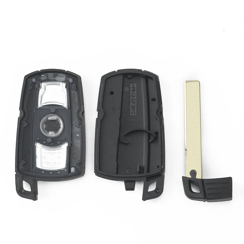 Keyyou Ô Tô Điều Khiển Từ Xa Vỏ Chìa Khóa 3 Nút Ốp Lưng Tạo Kiểu Bao Da Khóa Dành Cho Xe BMW 1 3 5 6 Series E90 E91 e92 E60 E70 E71 E72 E82 E87 E88 E89
