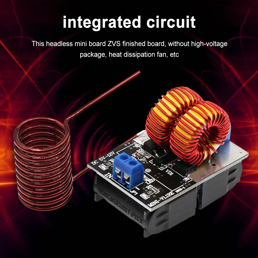 ミニzvs加熱機,DC 5-12.0v,誘導電圧加熱器,高周波電源モジュール,120w