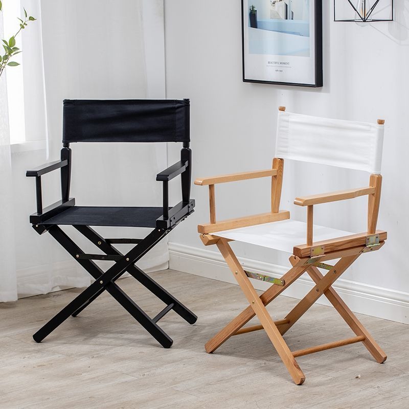 Massivholz Bar stühle Design hoher Klapp hocker moderne Sessel tragbare Barhocker im Freien mit Rückenlehne Wohn möbel