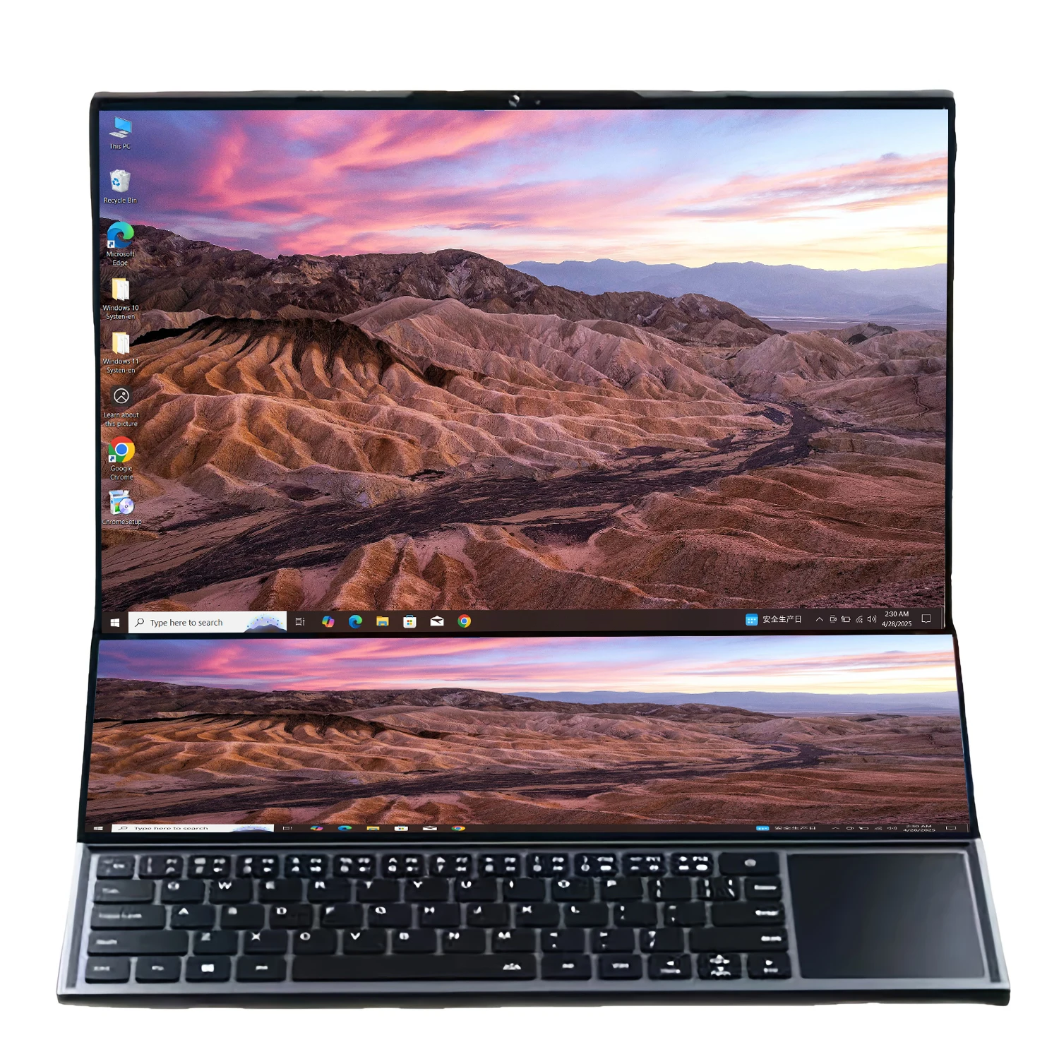 CARBAYTA Intel Core I7 9750H Dual Screen 16 Inch (14 Inch Touch Screen) Gaming Laptop Notebook Windows 11 Pro