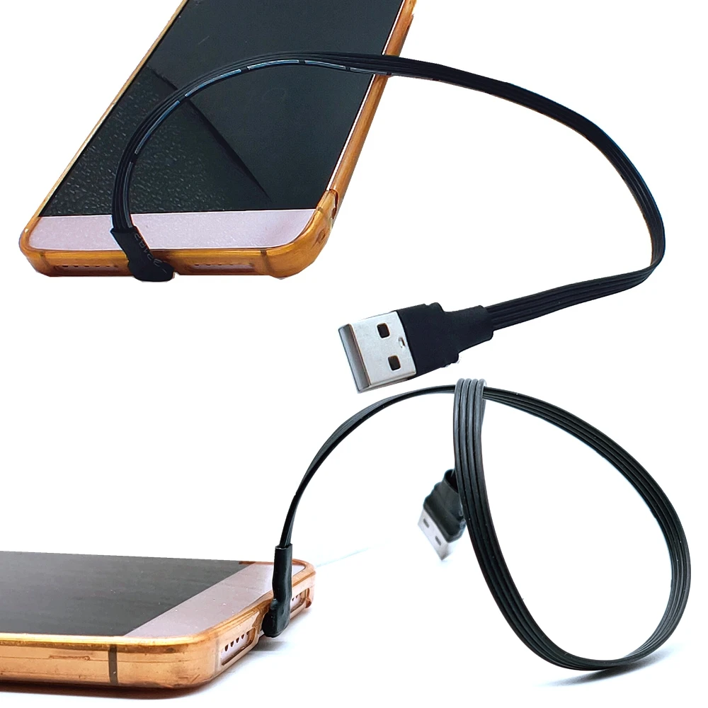 Cable de carga USB a tipo C de 5CM-3M, codo de 90 grados, Cable de datos USB C para todos los teléfonos inteligentes tipo C, 10CM, 20CM, 30CM, 50CM, 1M, 2M