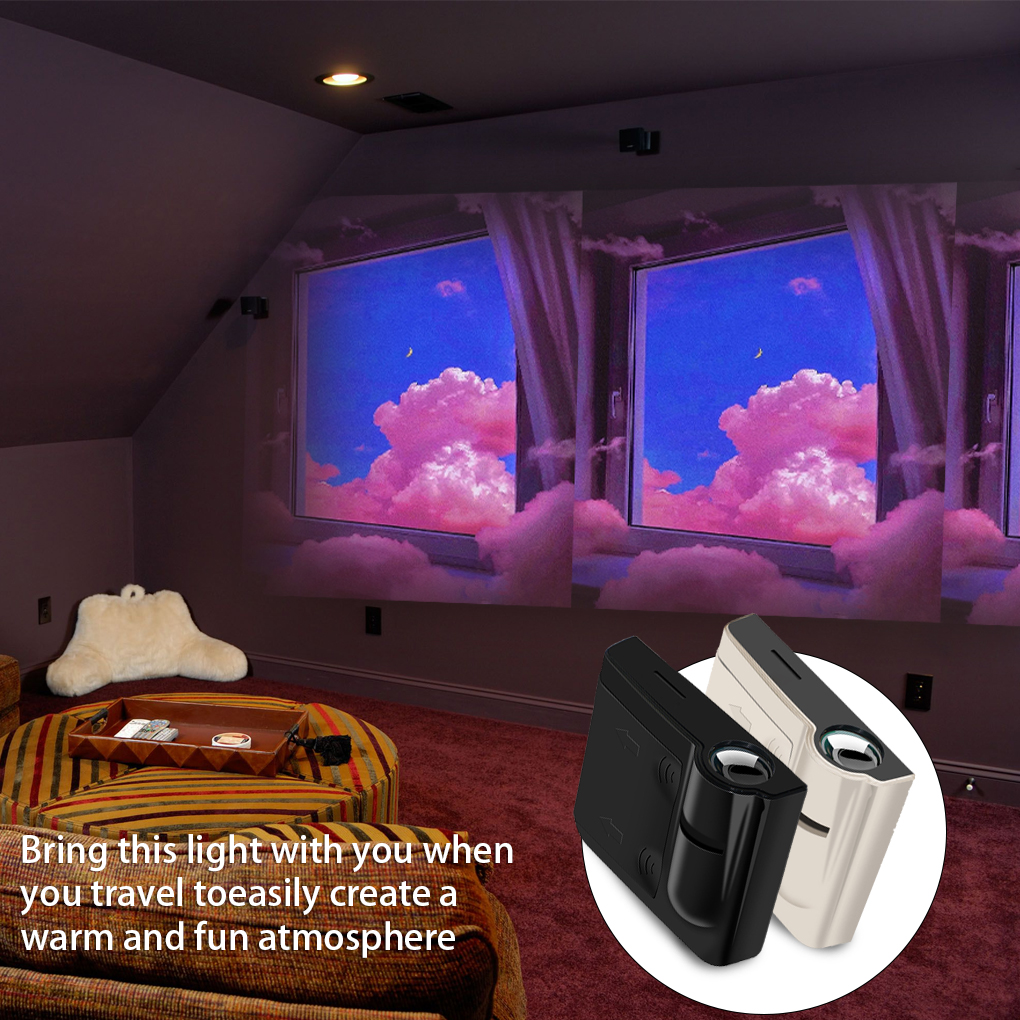 Planet Projection Lamp Earth Sun Beach Galaxy Aurora Landscape Sunset Projector Novelty Atmosphere Light Party Photo Props