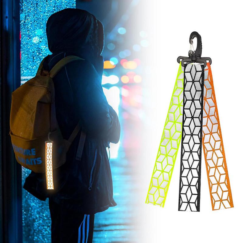 Reflective Straps For Backpack Reflective Safety Keychain For Backpack Carefully Designed Safety Supplies For Camping