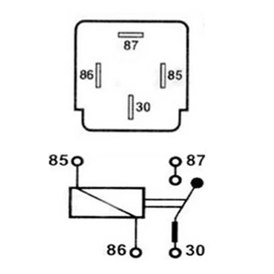 1 conjunto de relé de carro de 4 pinos dc com base de soquete/filos/fusível 12v 30a dispositivo de controle de automóvel com linha de alta qualidade