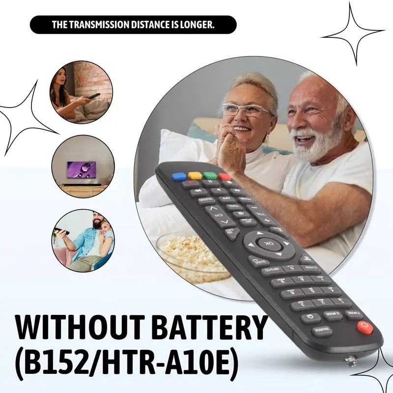 Remote control cocok untuk Remote Control TV HTR-A10E untuk Haier Smart LCD TV HTR-A10 HTR-A10H LE43K6000TF LE40K6000TF LE32K6500.