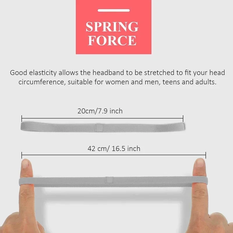 4 ชิ้น Solid Thicken ลื่นกีฬากลางแจ้ง Headbands ผม Headbands สําหรับชายออกกําลังกายผม Sweatbands สําหรับผู้หญิง