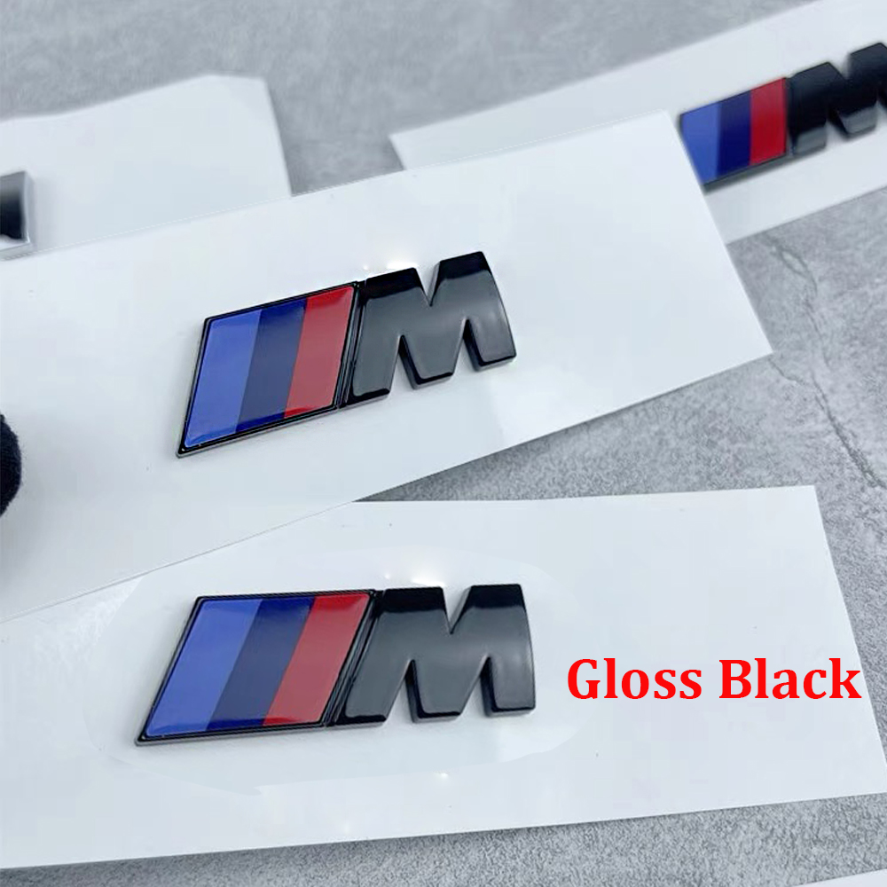 BMW M สัญลักษณ์ 3D ABS รถ Fender โลโก้ด้านหลังสติกเกอร์สําหรับ BMW E39 E46 E36 E90 G20 G30 E60 G22 F30 F20 X3 X5 X6 M อุปกรณ์เสริม