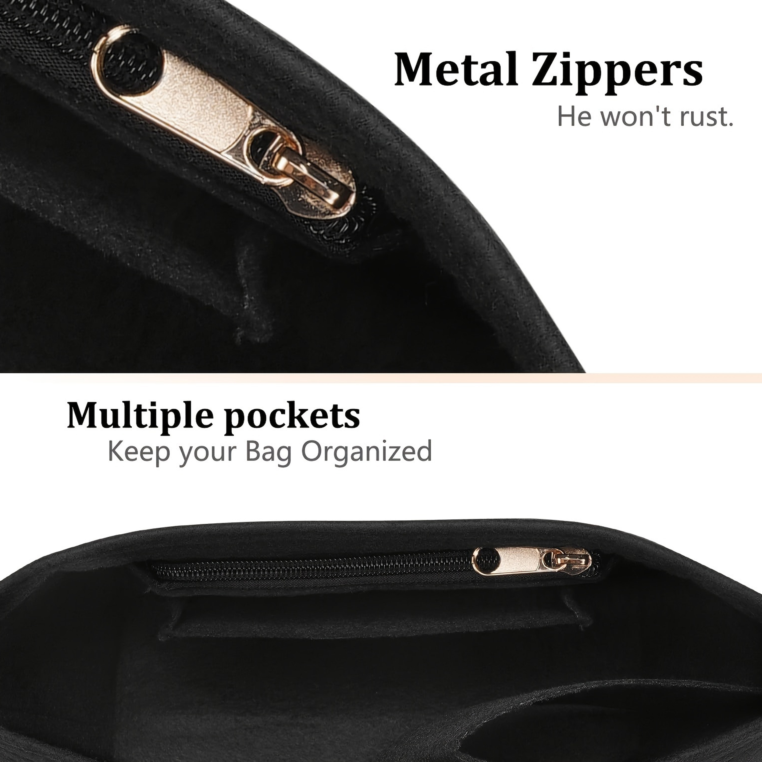 Bolsa de inserción de fieltro para bolso Longchamp, bolsa con forro, bolsa de maquillaje de tela de fieltro, soporte de viaje, organizador de bolso de inserción portátil