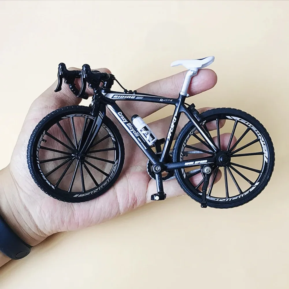 Mini Finger Mountainbike Druckgussmodell, Legierung Fahrrad, Simulationskollektion, Druckguss Racing, Metallfahrradspielzeug für Jungen, 10