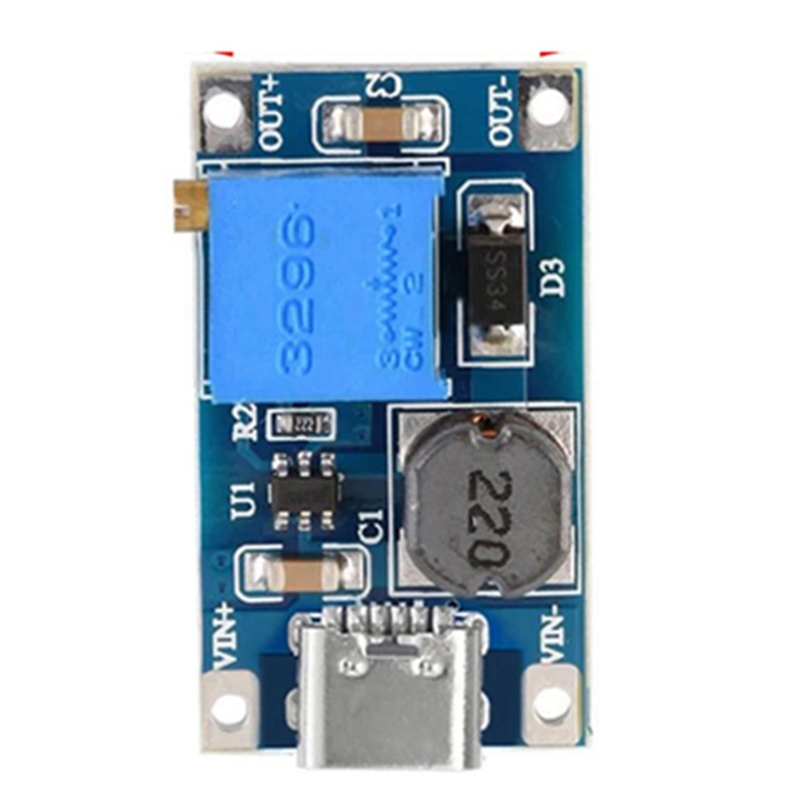 5 Stück 2A DC-DC MT3608 Step Up Boost Modul mit TYPE-C-USB, Step Up Boost Converter Netzteil Spannungsregler einfach zu bedienen