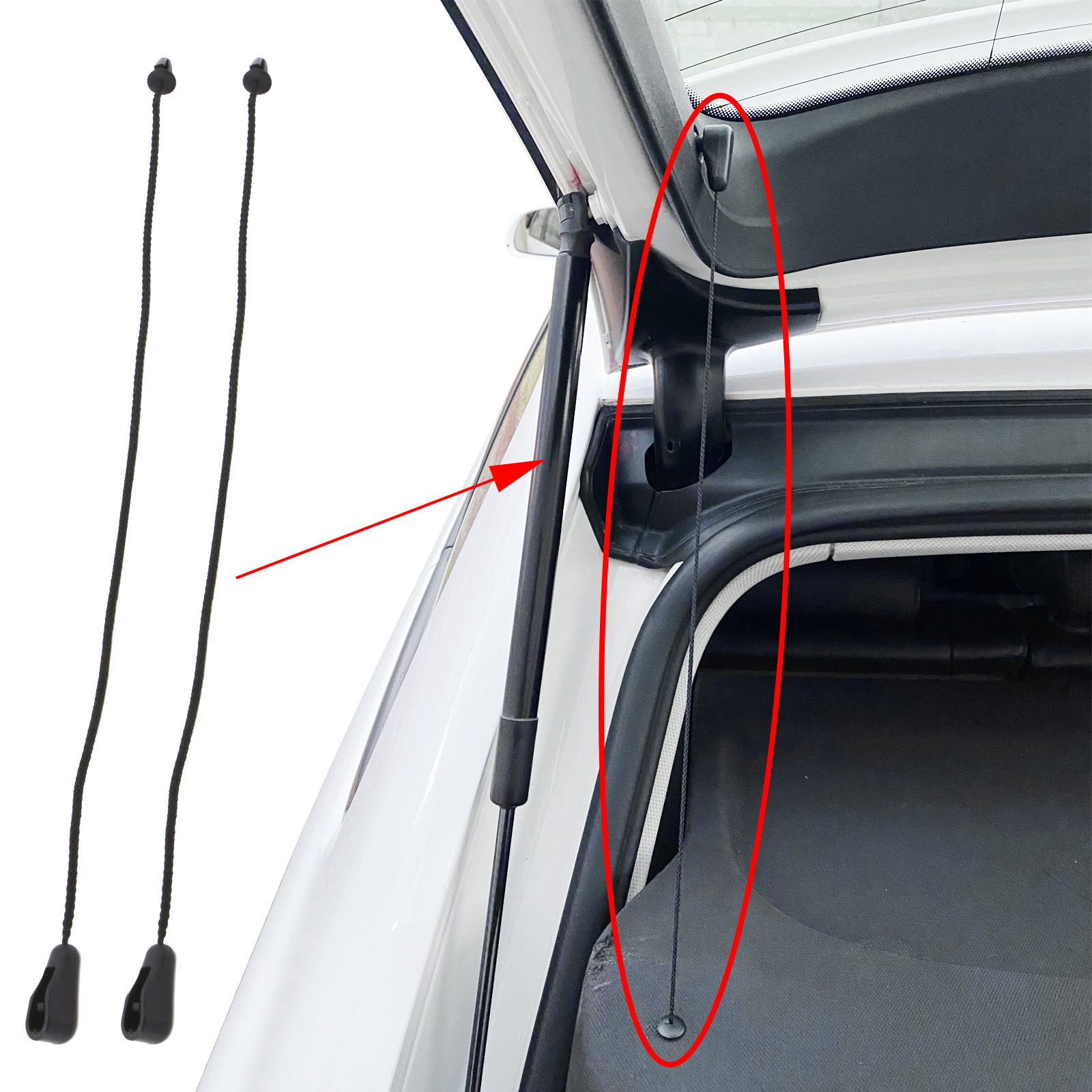 Dành Cho Xe Ford Focus 2004 - 2011 Mk2 Phía Sau Thân Cây Bưu Kiện Khay Kệ Bao Da Dây Đeo Lứa Kệ Dây Dây Da dây Đeo