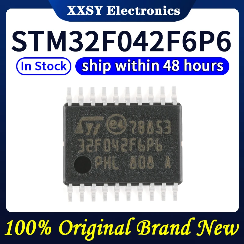 STM32F042F6P6 STM32F042F4P6 STM32F042K6T6 STM32F042K6U6 STM32F042C6T6 STM32F042C6U6 STM32F042G6U6 Disponibile 100% originale e nuovo