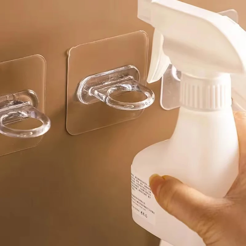 Ganchos redondos multifuncionales para montar en la pared, estante de almacenamiento de pasta sin costuras para cocina, baño y hogar, 10 piezas
