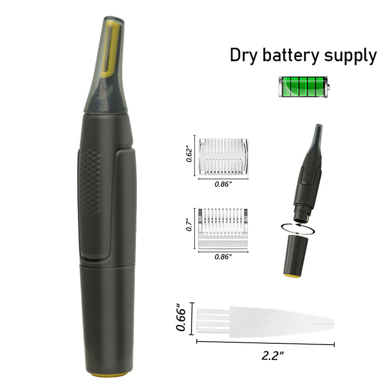 Novo multifuncional nariz sobrancelha costeletas cabeça barbeador cuidados faciais pessoais lavável elétrica mini navalha