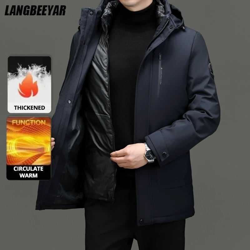 Top Grade Verdicken Mode Lässig Oberbekleidung Winter Designer Mit Kapuze Parka Mantel Warme Herren Neueste Jacke Windjacke Herren Kleidung