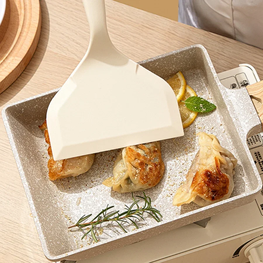 Espátula de silicona resistente al calor, sartén antiadherente de calidad alimentaria para el hogar, sushi, filete, pescado, panqueque, cuchara para hornear, herramienta de cocina, 1 ud.