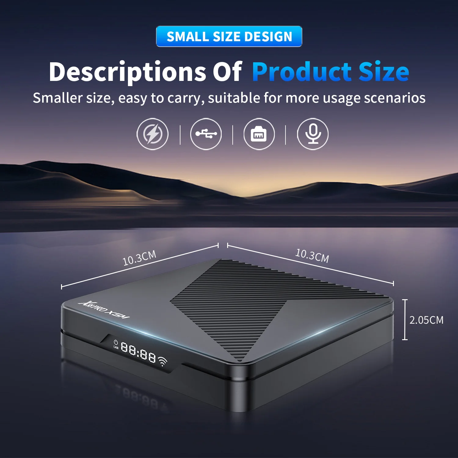 Android 14.0 X88 PRO X5M Smart TV Box Wifi6 Amlogic S905X5M 4K Sprachassistent Media Player Set Top Box 2GB 4GB 16GB 32GB 64GB