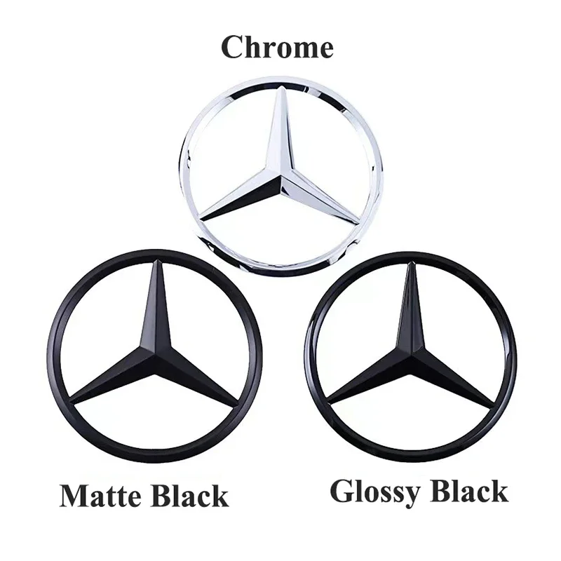 3d ABS 黒リアトランクスターロゴメルセデスベンツ W203 W204 W205 W212 W213 W176 W177 W222 W223 W117 W246 X156 X253 アクセサリー
