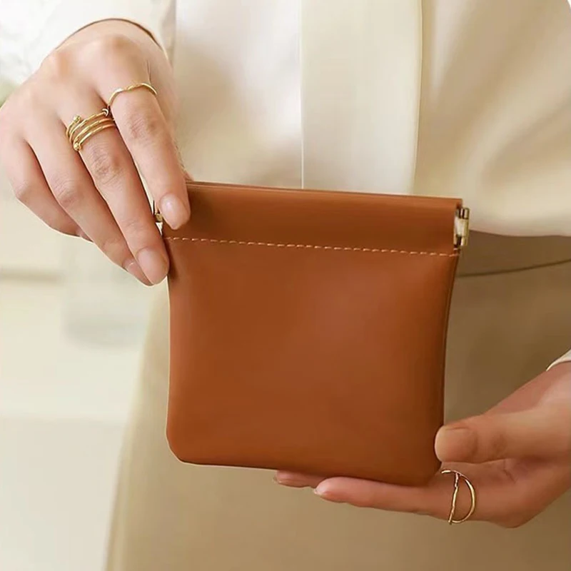 PU หนัง Mini แต่งหน้ากระเป๋าผู้หญิงขนาดเล็กกระเป๋าเครื่องสําอางแบบพกพา Make Up Key Organizer กระเป๋า